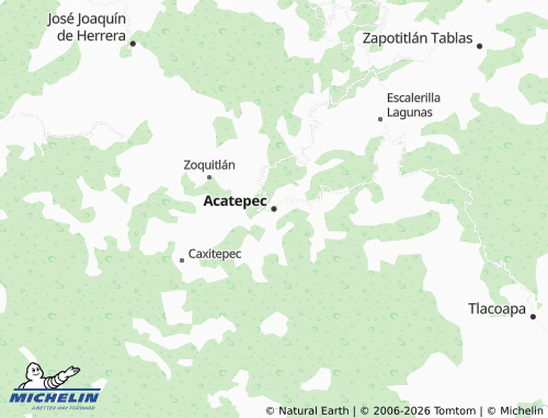 Carte MICHELIN Acatepec - ViaMichelin