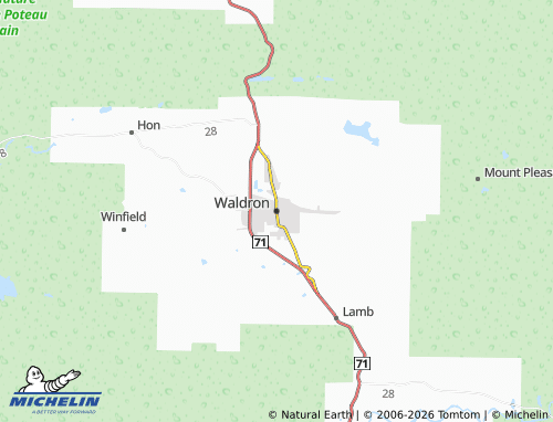 Kaart MICHELIN Waldron - ViaMichelin