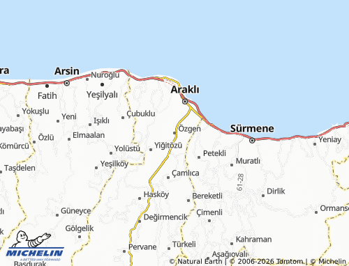 Mappa MICHELIN Özgen - ViaMichelin