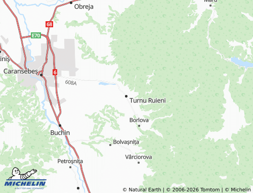 Mappa MICHELIN Turnu Ruieni - ViaMichelin