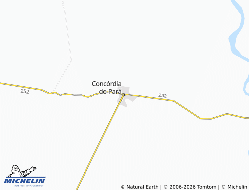 MICHELIN Concórdia do Pará map - ViaMichelin