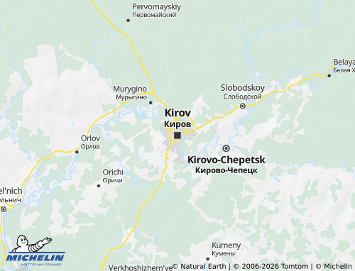MICHELIN-Landkarte Kirow - ViaMichelin