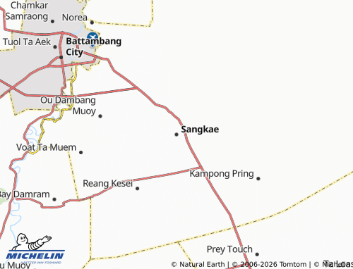 Carte MICHELIN Sangkae - ViaMichelin