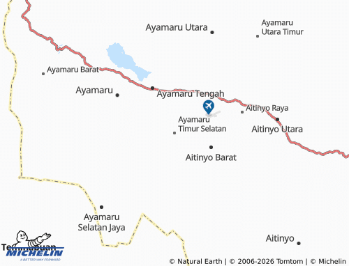 Mapa MICHELIN Ayamaru Timur Selatan - ViaMichelin
