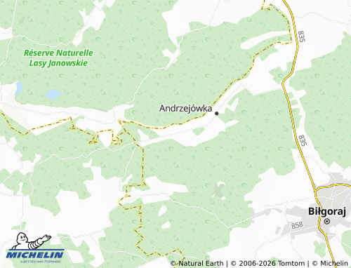 Mapa MICHELIN Bukowa - ViaMichelin