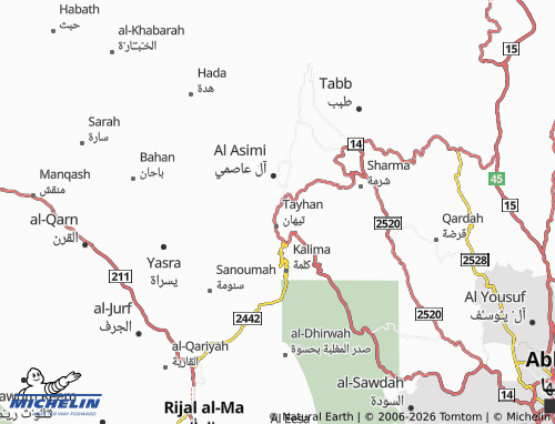 MICHELIN Masawly map - ViaMichelin