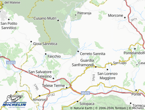 MICHELIN San Lorenzello map - ViaMichelin