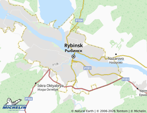 Carte MICHELIN Rybinsk - ViaMichelin