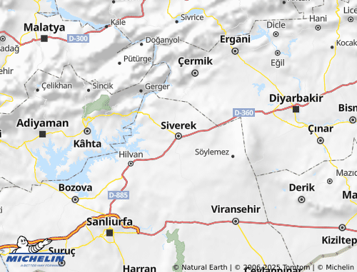 MICHELIN Siverek map - ViaMichelin