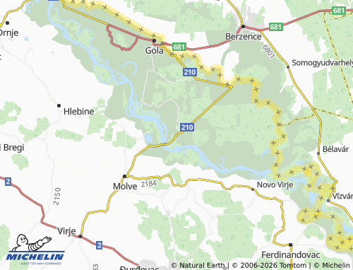 MICHELIN-Landkarte Repaš - ViaMichelin