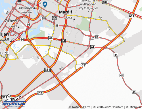 MICHELIN Warsan First map - ViaMichelin
