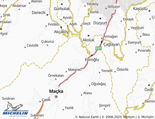MICHELIN Hızarlı map - ViaMichelin
