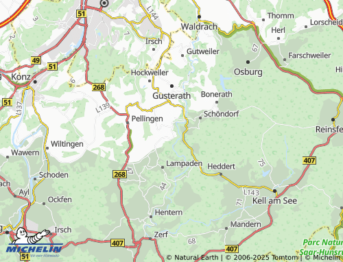 MICHELIN Ollmuth map - ViaMichelin
