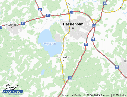 MICHELIN Åmanäs map - ViaMichelin