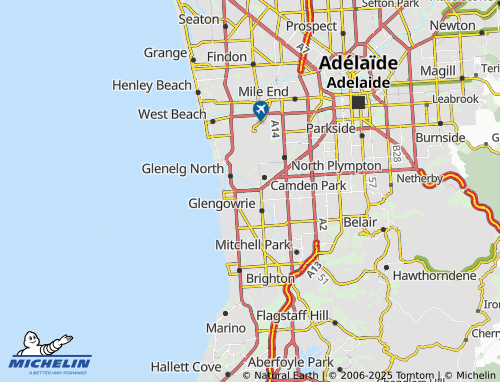 MICHELIN Glenelg East map - ViaMichelin