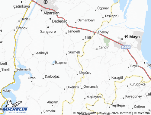 MICHELIN Köseli map - ViaMichelin
