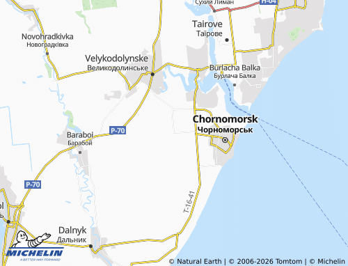 Mapa MICHELIN Molodizhne - ViaMichelin