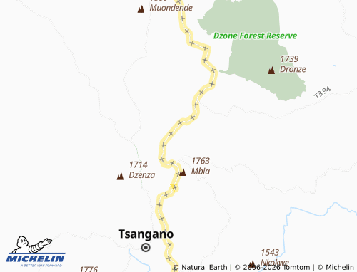 MICHELIN Nkhadza map - ViaMichelin
