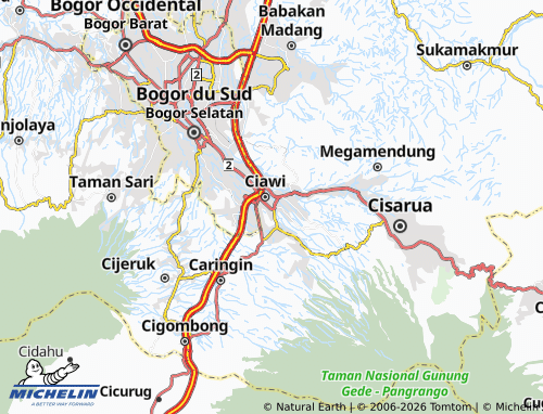 MICHELIN Bendungan map - ViaMichelin