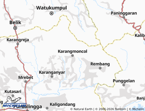 Carte MICHELIN Karangmoncol - ViaMichelin