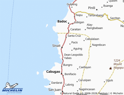 MICHELIN Sinait map - ViaMichelin