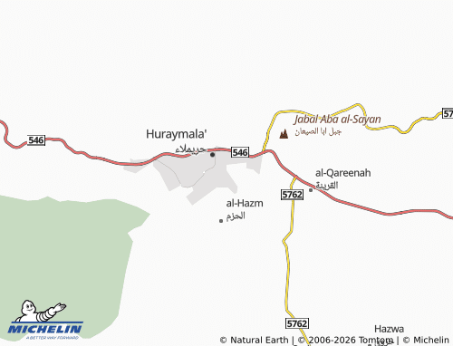 MICHELIN-Landkarte al-Nakheel - ViaMichelin