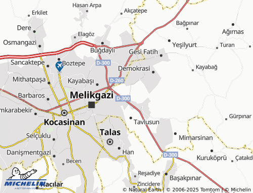 MICHELIN Gökkent map - ViaMichelin