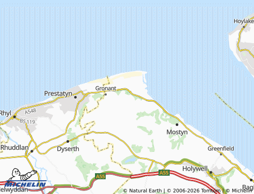 Carte MICHELIN Gwespyr - ViaMichelin
