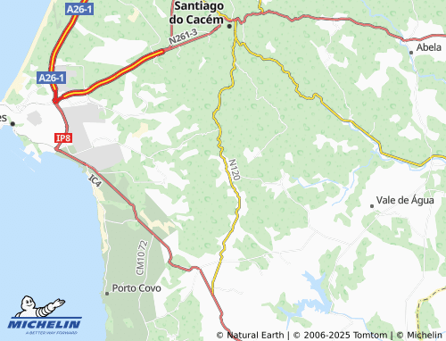 Carte MICHELIN Novas Cravadas - ViaMichelin