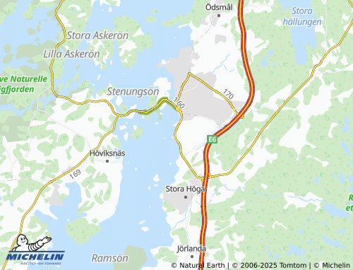 MICHELIN Kåkenäs map - ViaMichelin