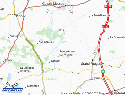 MICHELIN Entrelandes map - ViaMichelin