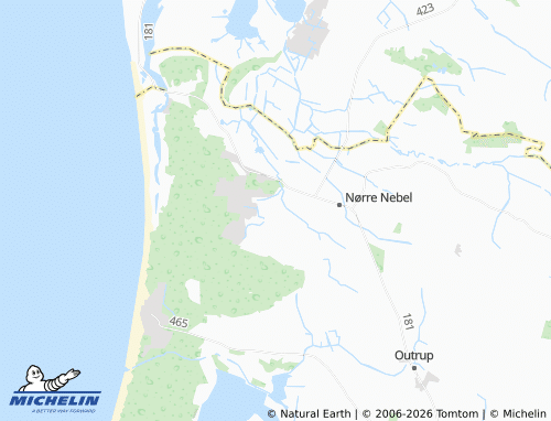 Mappa MICHELIN Lønne Hede - ViaMichelin