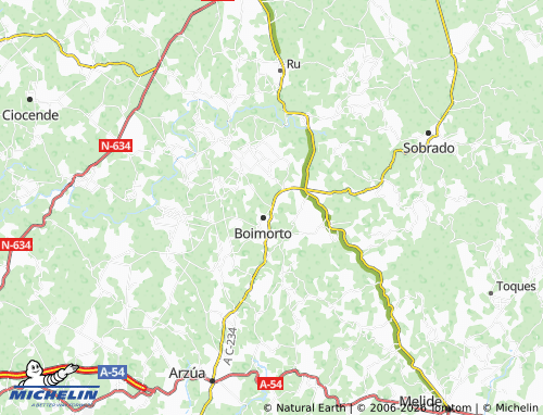 MICHELIN-Landkarte A Gándara - ViaMichelin