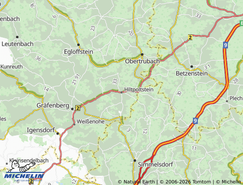 MICHELIN Hiltpoltstein map - ViaMichelin