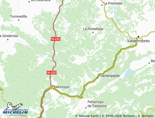 Mapa MICHELIN Ráfales - ViaMichelin