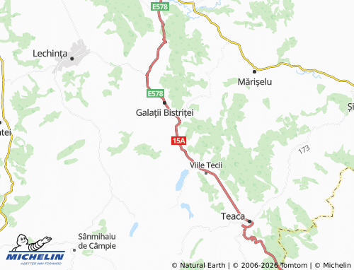 MICHELIN Dipșa map - ViaMichelin