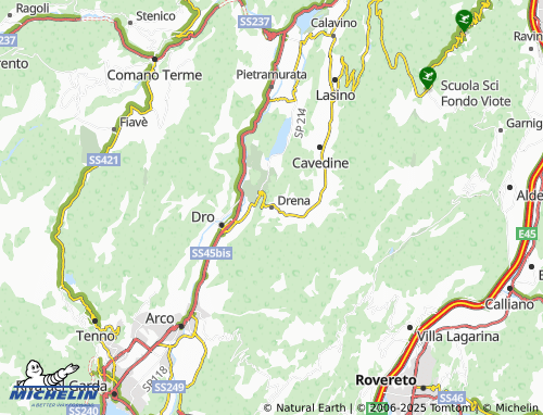 MICHELIN Drena map - ViaMichelin