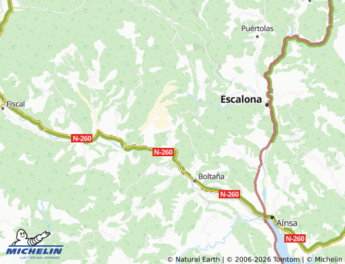 MICHELIN-Landkarte Ascaso - ViaMichelin