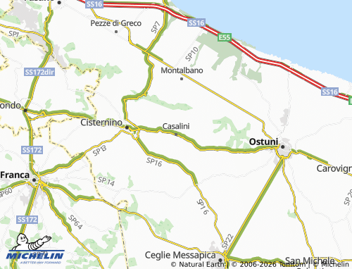 MICHELIN Casalini map - ViaMichelin