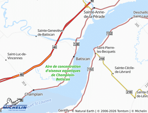 Mappa MICHELIN Batiscan - ViaMichelin