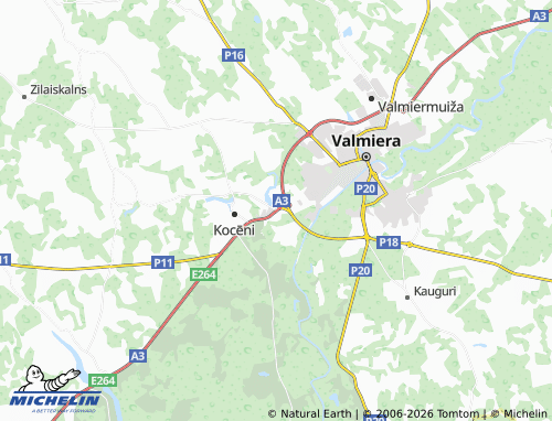 Mapa MICHELIN Brandeļi - ViaMichelin