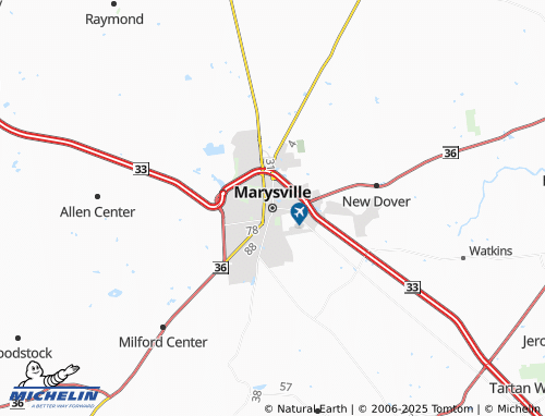 MICHELIN Marysville map - ViaMichelin