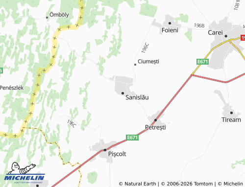 Mappa MICHELIN Sanislău - ViaMichelin