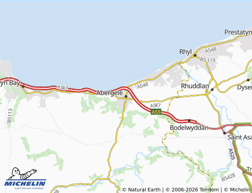 Mappa MICHELIN Abergele - ViaMichelin