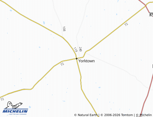 Mapa MICHELIN Yorktown - ViaMichelin