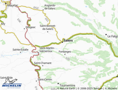 Carte MICHELIN Apcher - ViaMichelin