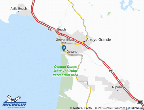 Mappa MICHELIN Oceano - ViaMichelin