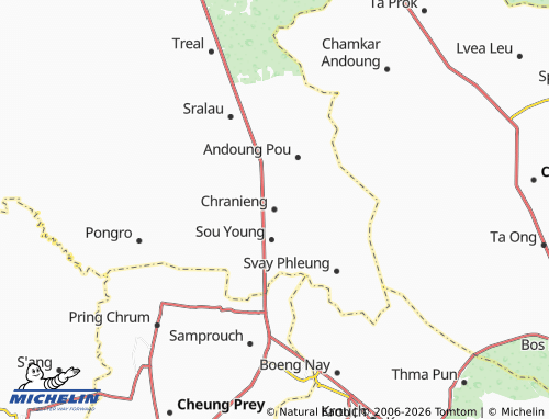 MICHELIN Chranieng map - ViaMichelin