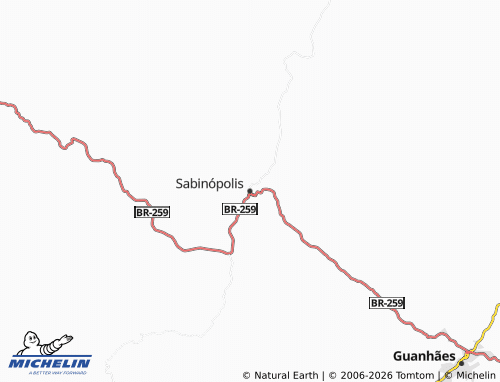 MICHELIN-Landkarte Sabinópolis - ViaMichelin