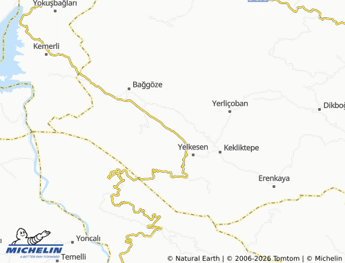 MICHELIN Çimencik map - ViaMichelin